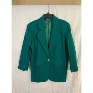 Vintage Havoc Womens green medium wool blazer
